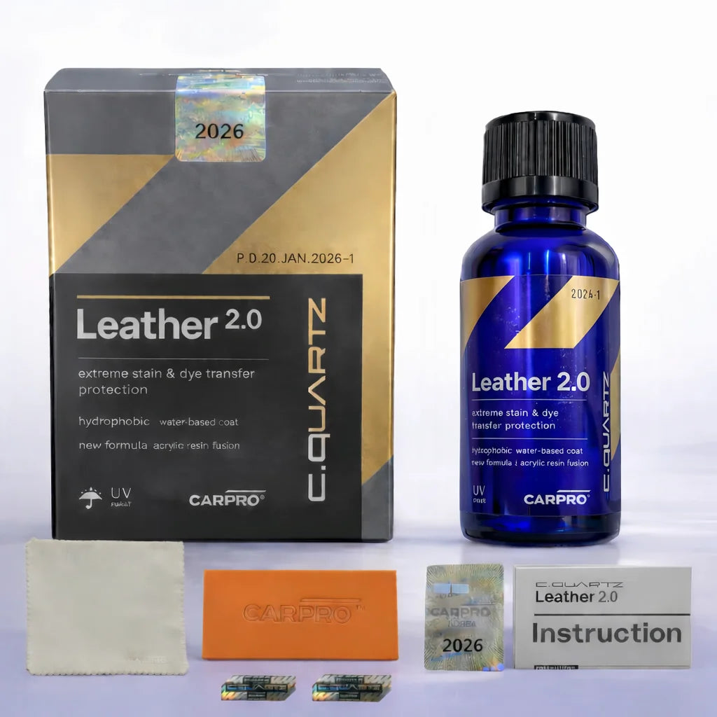 CarPro Leather 2.0 – Nettoyant & Conditionneur Cuir Auto Haute Performance