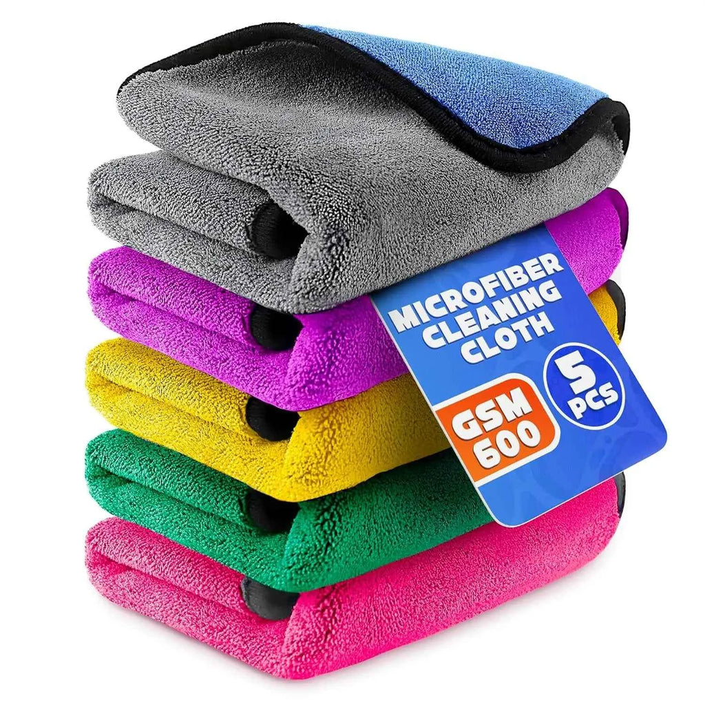 Chiffons Microfibre Voiture 1/5pcs – Séchage & Entretien Auto