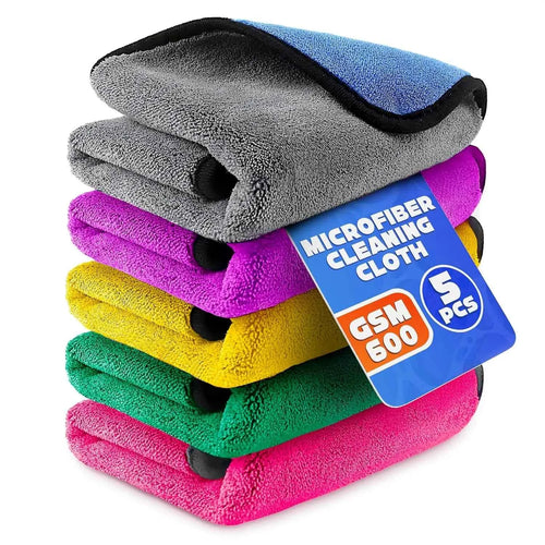 Chiffons Microfibre Voiture 1/5pcs – Séchage & Entretien Auto