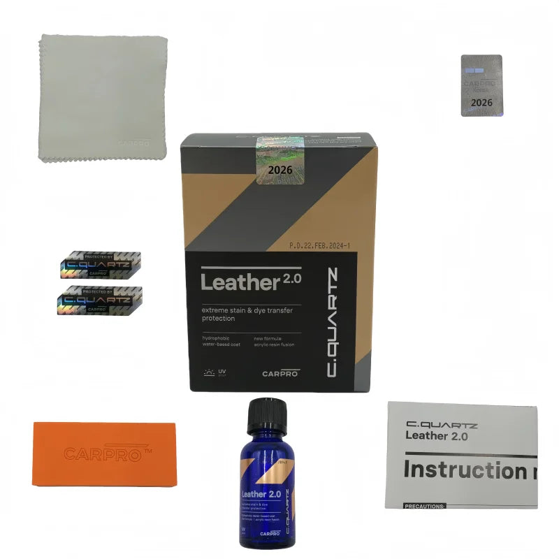 CarPro Leather 2.0 – Nettoyant & Conditionneur Cuir Auto Haute Performance