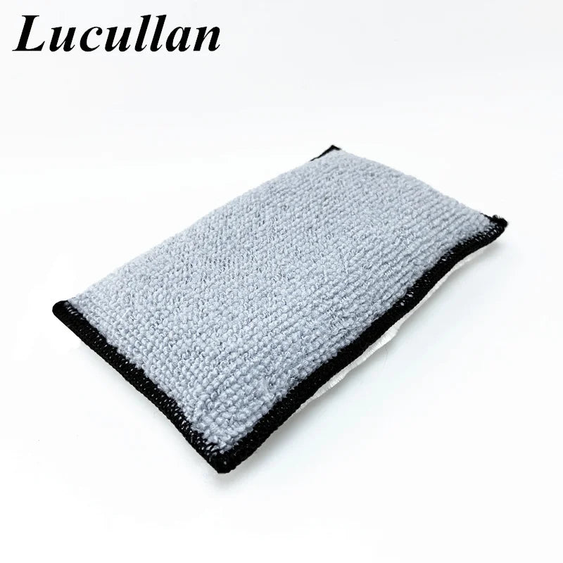 Lucullan Éponge Microfibre Intérieur 5”x3” – Applicateur Cuir, Plastique & Sellerie