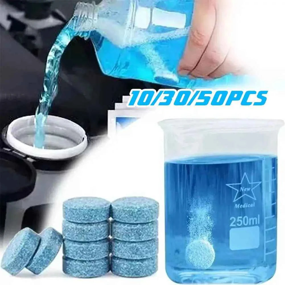 Tablettes Lave-Glace Concentrées Toutes Saisons – Pare-Brise & Vitres Auto